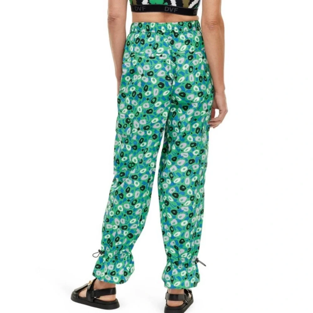 Utility Jazz Dot Green Cargo Pants - DVF for Target NWT